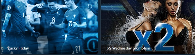 1xbet promo - Lucky friday and x2Wednesday promotion